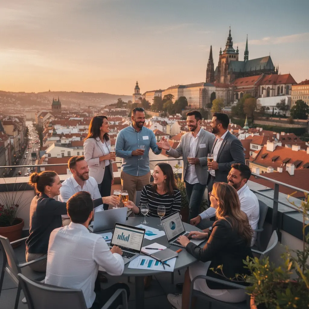 Ilustrace ukazující proces doručení e-mailové kampaně.