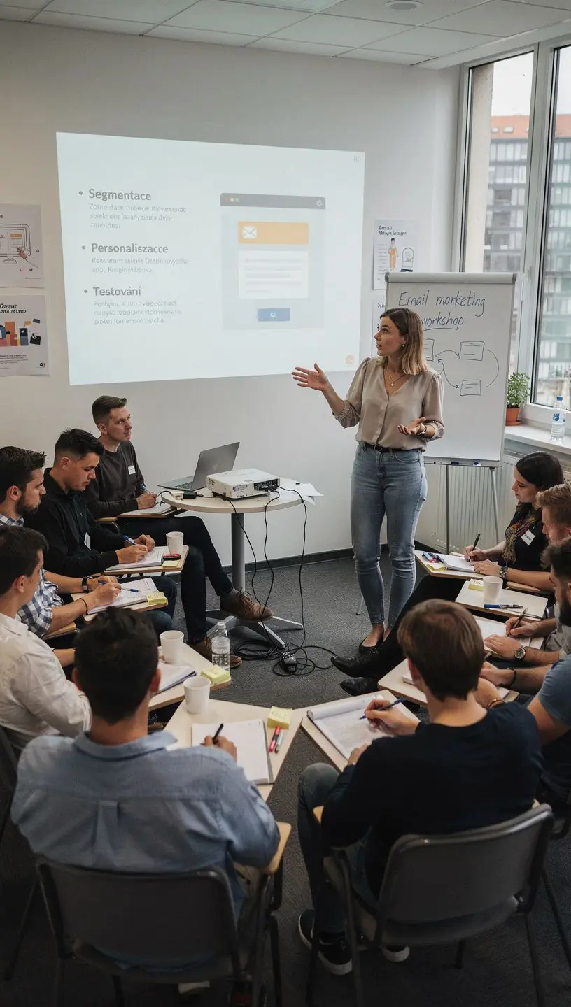 Příklad mobilního zobrazení newsletteru na chytrém telefonu.