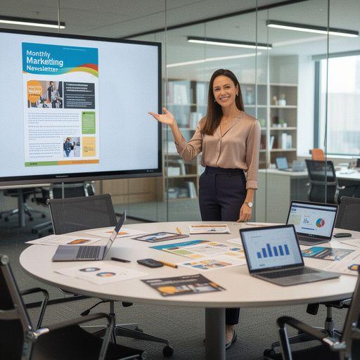 Automatizovaný systém pro správu e-mailových kampaní s grafickými prvky.